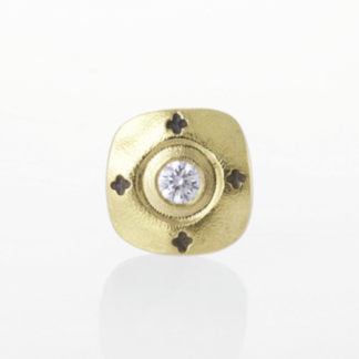 Šepkus ES-4D 18K and Diamond "Flora" Stud Earring